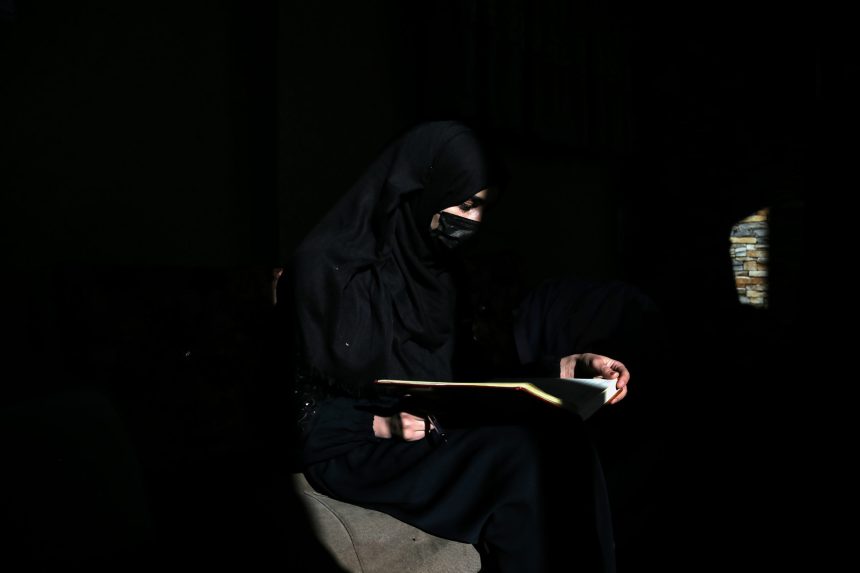 Woman - The Afghan Times An Afghan woman, barred by the Taliban from attending university