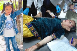 9-year-old Baharat, who was critically injured in Pakistani shelling in Asadabad, Kunar, and later died from her wounds.